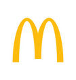 Mcdonalds logo sign isolated Royalty Free Vector Image