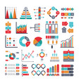 various business symbols for infographic vector image