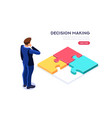 making decision symbol vector image vector image