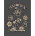 carnival vintage badges vector image