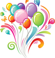 colorful balloons vector image