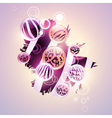 abstract wild background vector image vector image