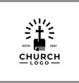 Church logo design inspiration idea concept Vector Image