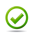 green check mark symbol vector image