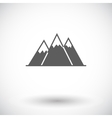 mountain icon vector image vector image