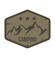 mountain labels in vintage style vector image vector image