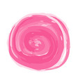 pink watercolor circles on white background vector image