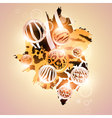 abstract wild background vector image vector image