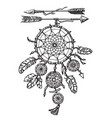 dream catcher with arrows vector image