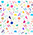 seamless colorful pattern with geometric vector image