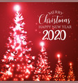 red merry christmas background vector image