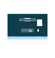 office table top view icon vector image