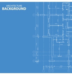 Blueprint architecture plan Royalty Free Vector Image