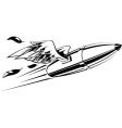 bullet with wings vector image