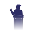 businessman silhouette vector image