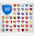 flags of the countries european continent vector image