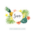green summer tropical background with exotic vector image