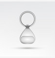 realistic template metal keychain 3d key vector image