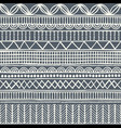 seamless tribal pattern in the style of a boho vector image
