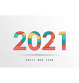 2021 on paper cut background vector image