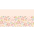 pink roses horizontal seamless pattern background vector image vector image