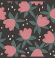 cute stylish seamless pattern with big naive vector image