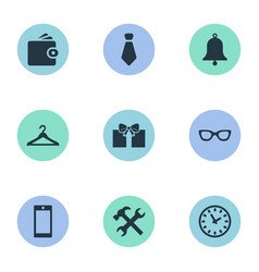 Set simple icons element Royalty Free Vector Image