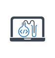 Computer programming coding testing debugging Vector Image