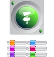 road arrows color round button vector image