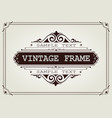 vintage frame vector image