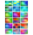 abstract gradient backgrounds set vector image