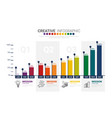 project schedule and timeline process infographic vector image vector image
