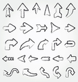arrows set vector image