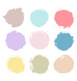 set of multicolor grunge circles vector image