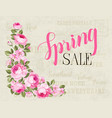 spring sale card vector image