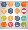 business infographic icons vector image vector image