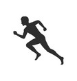 runner man silhouette image vector image vector image