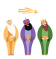 three kings vector image