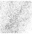 black grainy texture isolated on white vector image