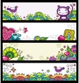 floral banners vector image