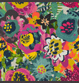 seamless pattern with plants leaves vector image vector image