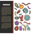 viruses medical information poster vector image
