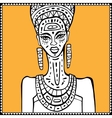 african woman portrait vector image