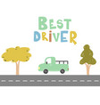 hand drawn lettering text for baby boy card t vector image