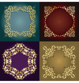 vintage cards set vector image vector image