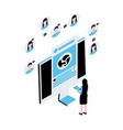social media icon vector image vector image