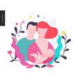 reproduction - a breeding woman baby and man vector image