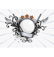golf emblem vector image