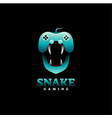 logo snake gradient colorful style vector image