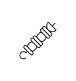 skewer line art icon design template vector image vector image